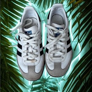 Adidas White and Gray Classic Sneakers(kids)